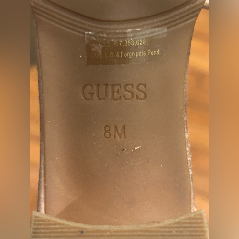 Guess Pink pearl & rhinestone Embellished Mules size 8 - Picture 7 of 12